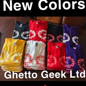 New Ghetto Geek Ltd Screen Print Logo Tees